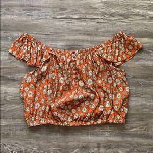 Daisy Off-The-Shoulder Crop Top